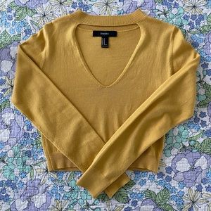 Mustard Yellow Crop Top